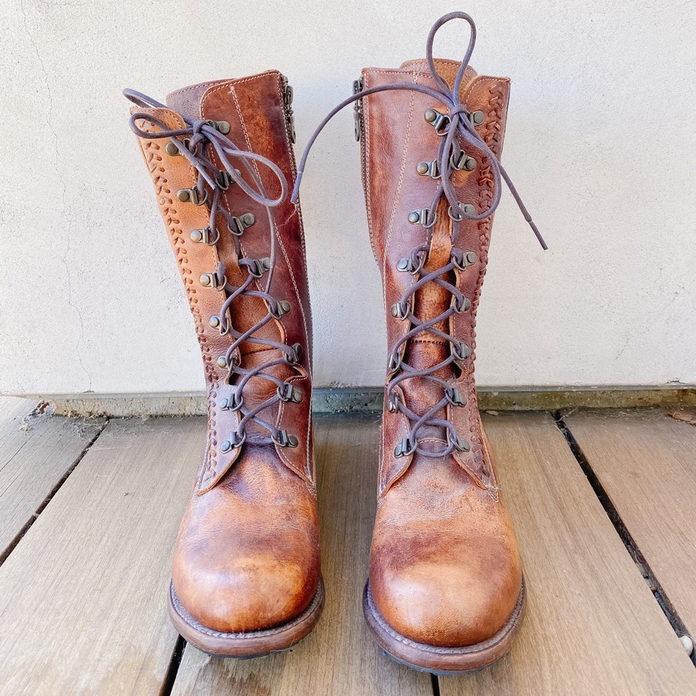 Bed|Stu mid calf lace up boots Sz. 9